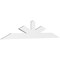Ekena Millwork Saratoga Architectural Grade PVC Gable Bracket, 96"W x 20"H x 2"D x 6"F, 5/12 Pitch GBP096X20X0206SAR00 - alternate 1